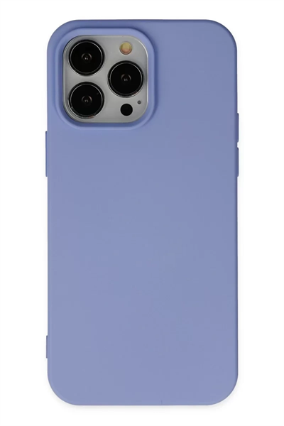 Apple iPhone 14 Pro Max Kılıf Nano içi Kadife Silikon - Lila