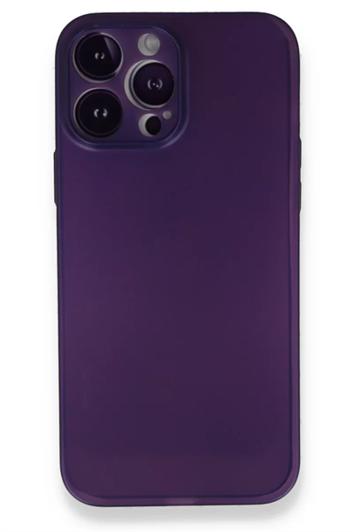 Apple iPhone 14 Pro Max Kılıf PP Ultra İnce Kapak - Mor