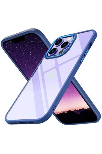 Apple iPhone 14 Pro Max Kılıf Power Silikon - Mavi