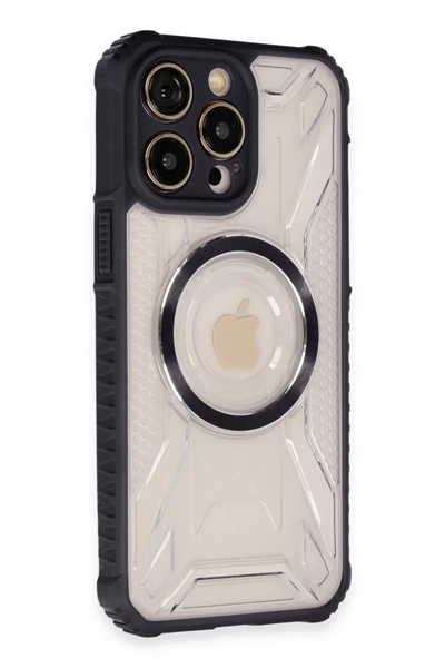 Apple iPhone 14 Pro Max Kılıf Prag Magneticsafe Kapak - Siyah