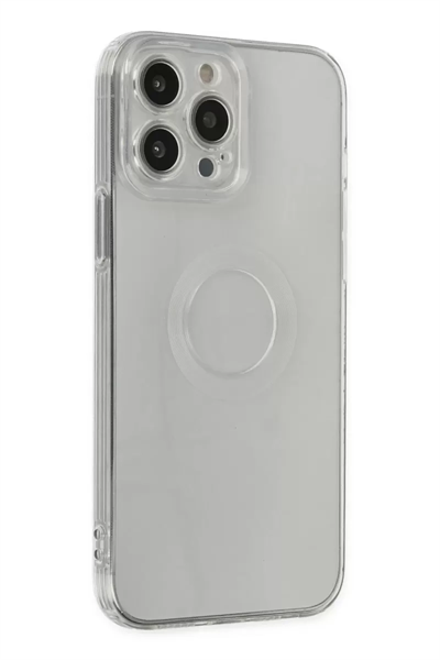 Apple iPhone 14 Pro Max Kılıf Santa Lens Silikon - Şeffaf