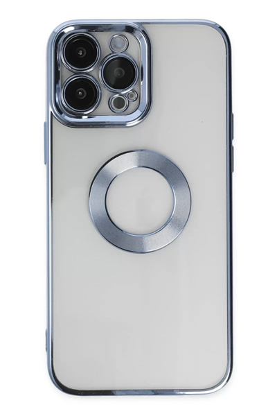 Apple iPhone 14 Pro Max Kılıf Slot Silikon - Sierra Blue