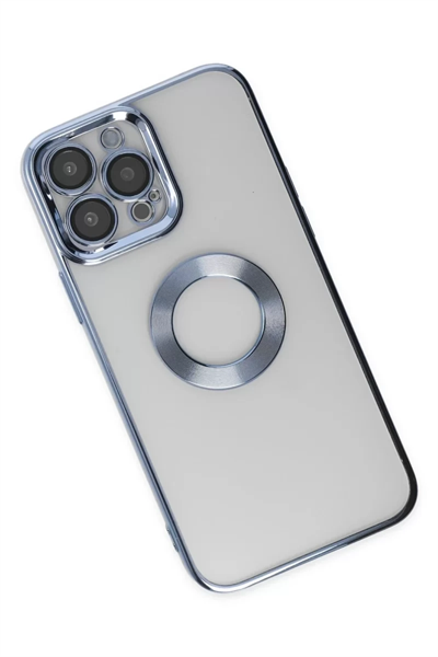 Apple iPhone 14 Pro Max Kılıf Slot Silikon - Sierra Blue