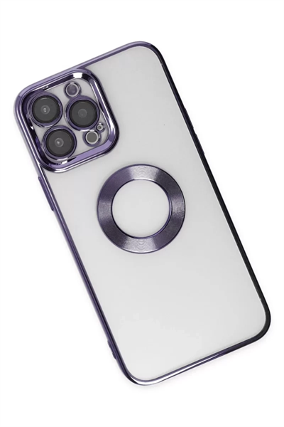 Apple iPhone 14 Pro Max Kılıf Slot Silikon - Mor