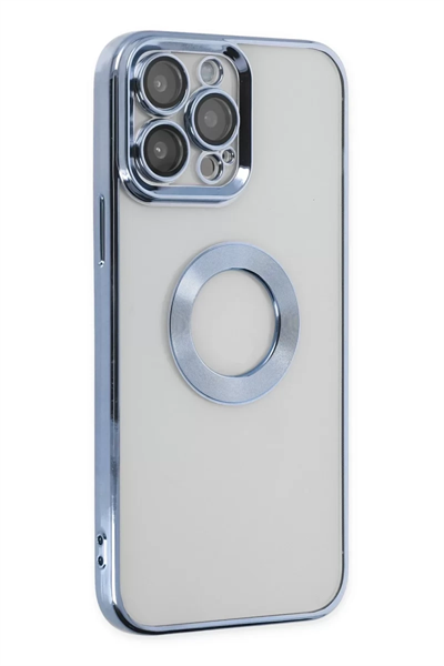 Apple iPhone 14 Pro Max Kılıf Slot Silikon - Sierra Blue