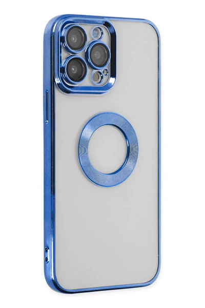 Apple iPhone 14 Pro Max Kılıf Slot Silikon - Mavi