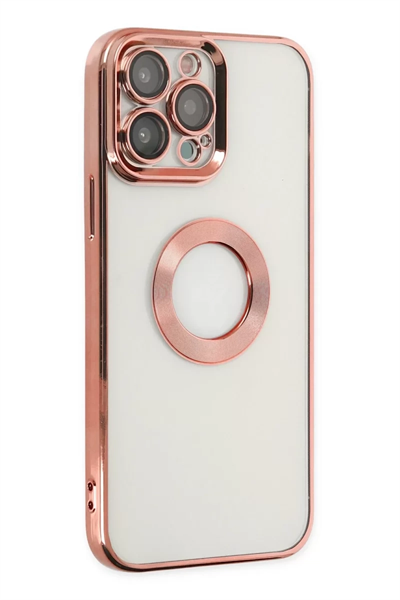Apple iPhone 14 Pro Max Kılıf Slot Silikon - Rose Gold