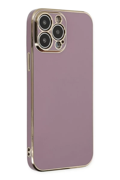 Apple iPhone 14 Pro Max Kılıf Volet Silikon - Mor