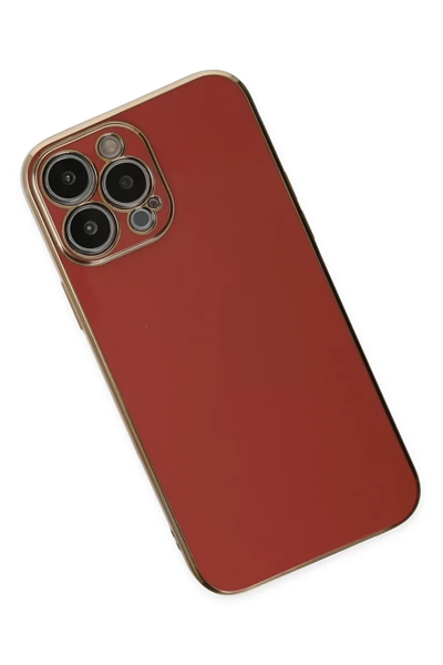 Apple iPhone 14 Pro Max Kılıf Volet Silikon - Kırmızı