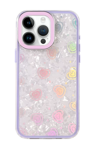 Apple iPhone 14 Pro Max Lumi Desenli Kapak - Mor