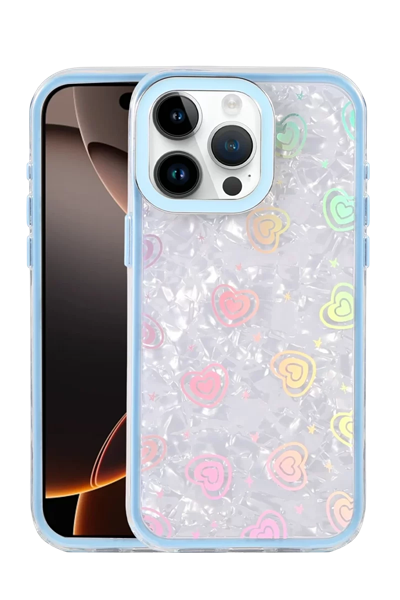 Apple iPhone 14 Pro Max Lumi Desenli Kapak - Mavi