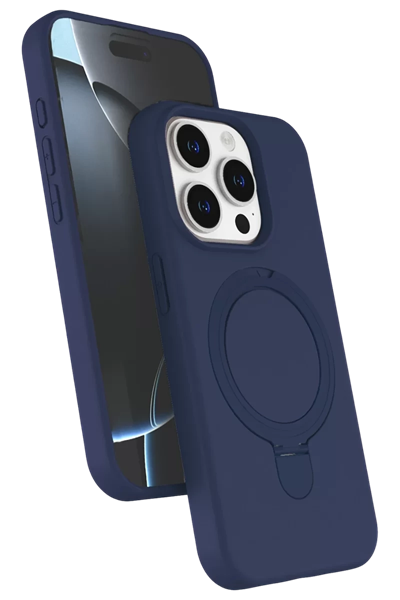 Apple iPhone 14 Pro Max Regal Magsafe Standlı Kapak - Lacivert