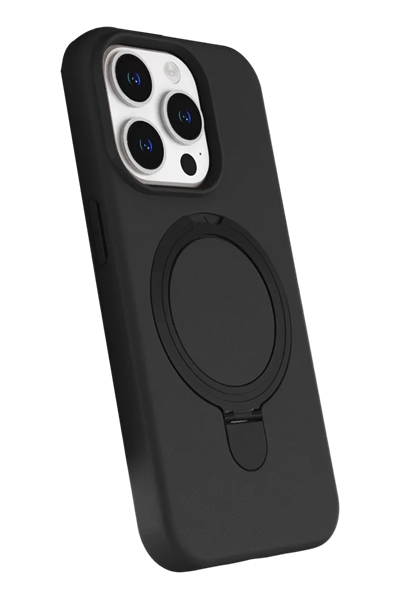 Apple iPhone 14 Pro Max Regal Magsafe Standlı Kapak - Siyah