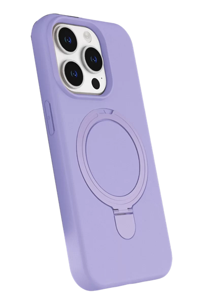 Apple iPhone 14 Pro Max Regal Magsafe Standlı Kapak - Lila