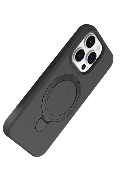 Apple iPhone 14 Pro Max Regal Magsafe Standlı Kapak - Titan Gri