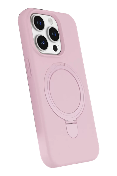 Apple iPhone 14 Pro Max Regal Magsafe Standlı Kapak - Açık Pembe