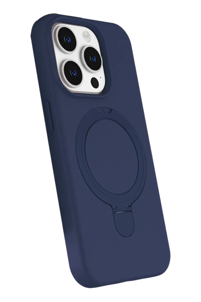 Apple iPhone 14 Pro Max Regal Magsafe Standlı Kapak - Lacivert