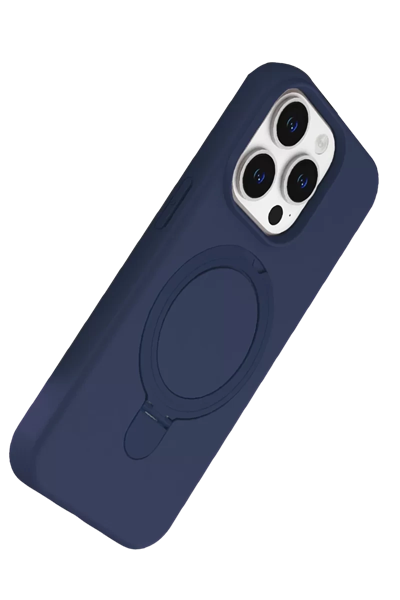 Apple iPhone 14 Pro Max Regal Magsafe Standlı Kapak - Lacivert