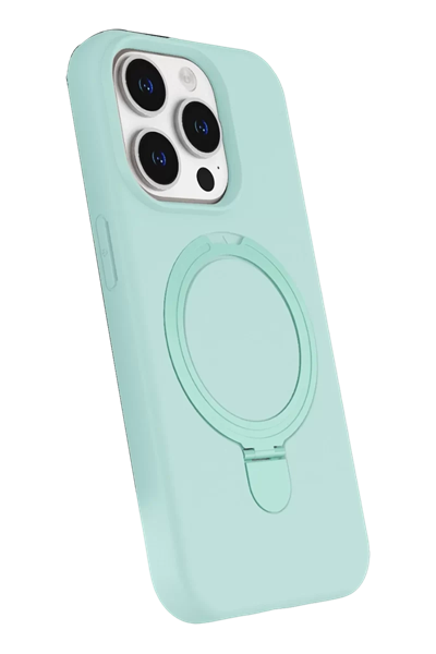 Apple iPhone 14 Pro Max Regal Magsafe Standlı Kapak - Su Yeşili
