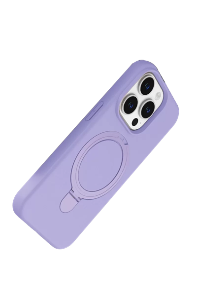 Apple iPhone 14 Pro Max Regal Magsafe Standlı Kapak - Lila