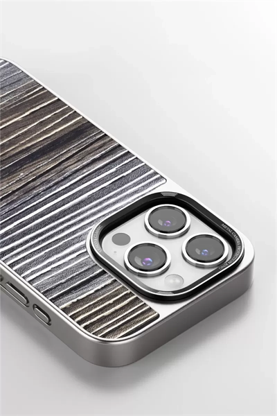 Apple iPhone 14 Pro Wave Kapak - Koyu Kahve