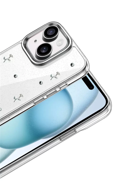Apple iPhone 15 Fiyonk Desenli Kapak - Desen 4
