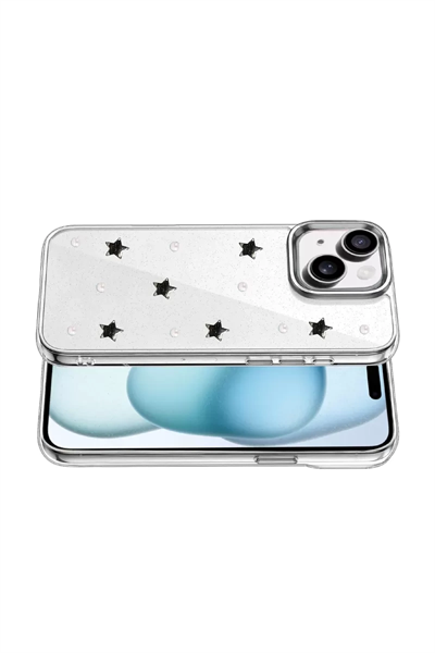 Apple iPhone 15 Fiyonk Desenli Kapak - Desen 7