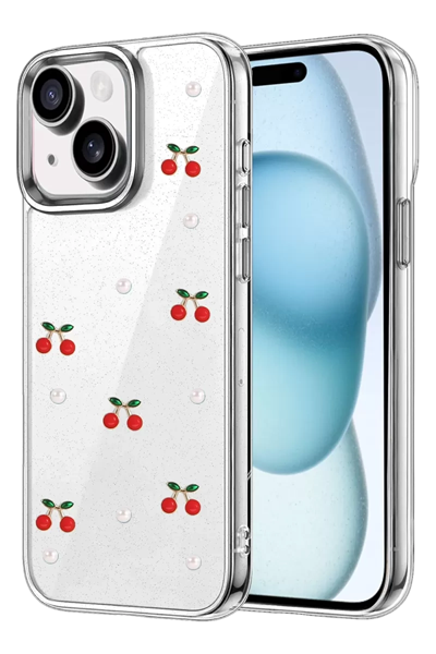 Apple iPhone 15 Fiyonk Desenli Kapak - Desen 9