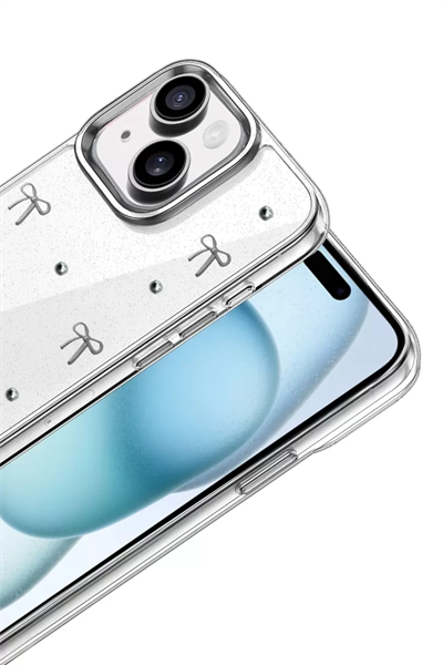 Apple iPhone 15 Fiyonk Desenli Kapak - Desen 5