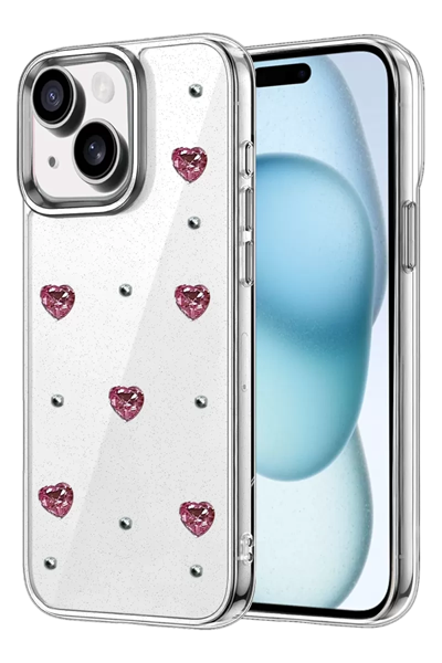 Apple iPhone 15 Fiyonk Desenli Kapak - Desen 3