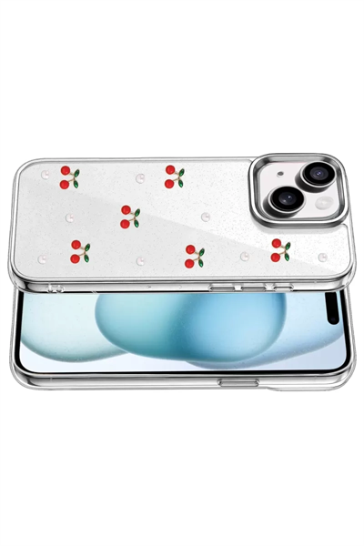 Apple iPhone 15 Fiyonk Desenli Kapak - Desen 9