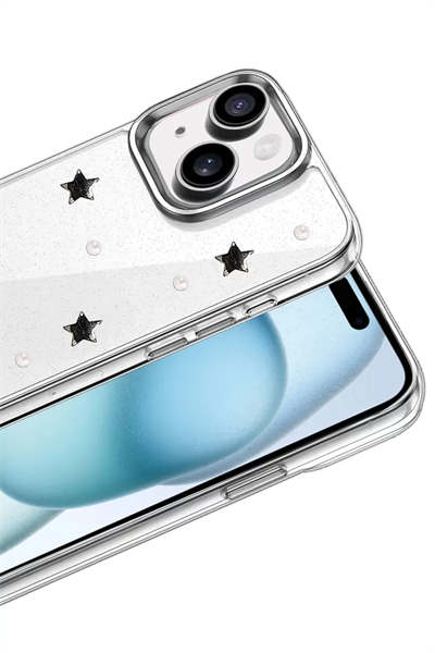 Apple iPhone 15 Fiyonk Desenli Kapak - Desen 7