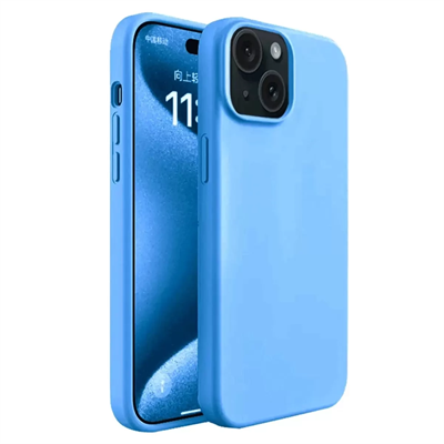 Apple iPhone 15 Kılıf First Silikon - Mavi