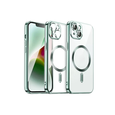 Apple iPhone 15 Kılıf Kross Magneticsafe Kapak - Açık Yeşil