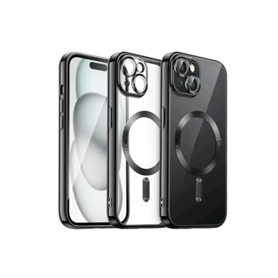 Apple iPhone 15 Kılıf Kross Magneticsafe Kapak - Siyah