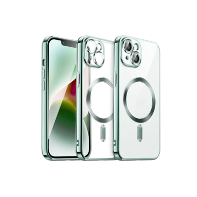 Apple iPhone 15 Kılıf Kross Magneticsafe Kapak - Açık Yeşil