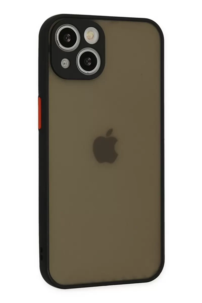 Apple iPhone 15 Kılıf Montreal Silikon Kapak - Siyah