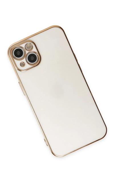 Apple iPhone 15 Kılıf Volet Silikon - Beyaz