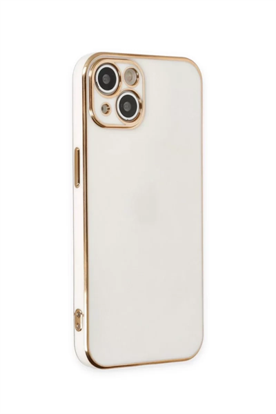 Apple iPhone 15 Kılıf Volet Silikon - Beyaz