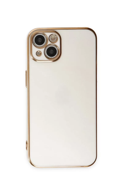 Apple iPhone 15 Kılıf Volet Silikon - Beyaz