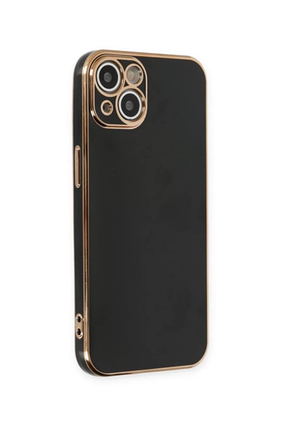 Apple iPhone 15 Kılıf Volet Silikon - Siyah