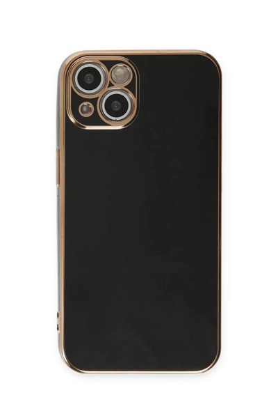 Apple iPhone 15 Kılıf Volet Silikon - Siyah