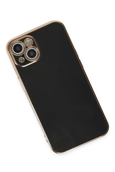 Apple iPhone 15 Kılıf Volet Silikon - Siyah
