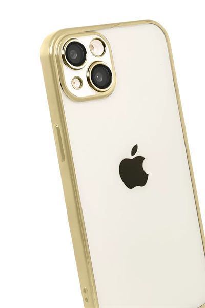 Apple iPhone 15 Lensli Silikon - Gold