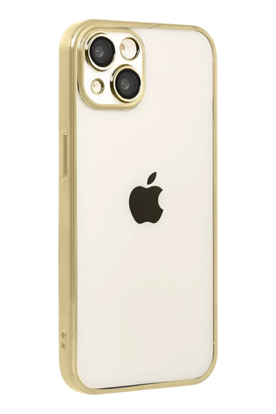 Apple iPhone 15 Lensli Silikon - Gold