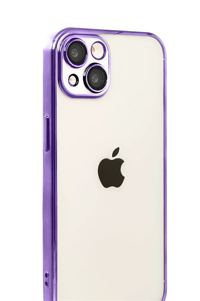 Apple iPhone 15 Lensli Silikon - Mor