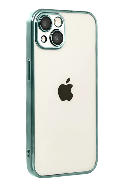 Apple iPhone 15 Lensli Silikon - Yeşil