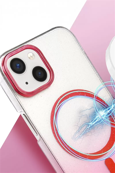 Apple iPhone 15 Plus Glossy Magsafe Kapak - Mor