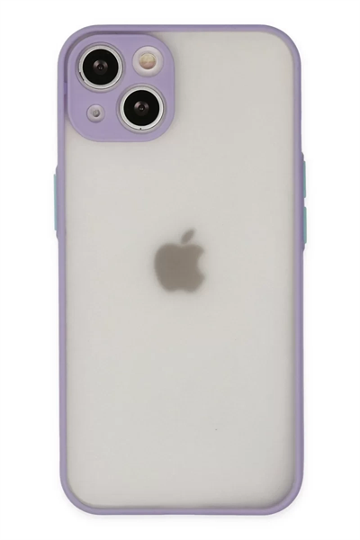 Apple iPhone 15 Plus Kılıf Montreal Silikon Kapak - Mor