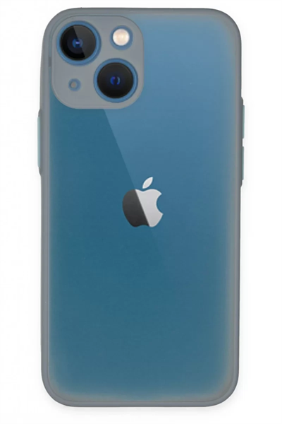 Apple iPhone 15 Plus Kılıf Montreal Silikon Kapak - Gri